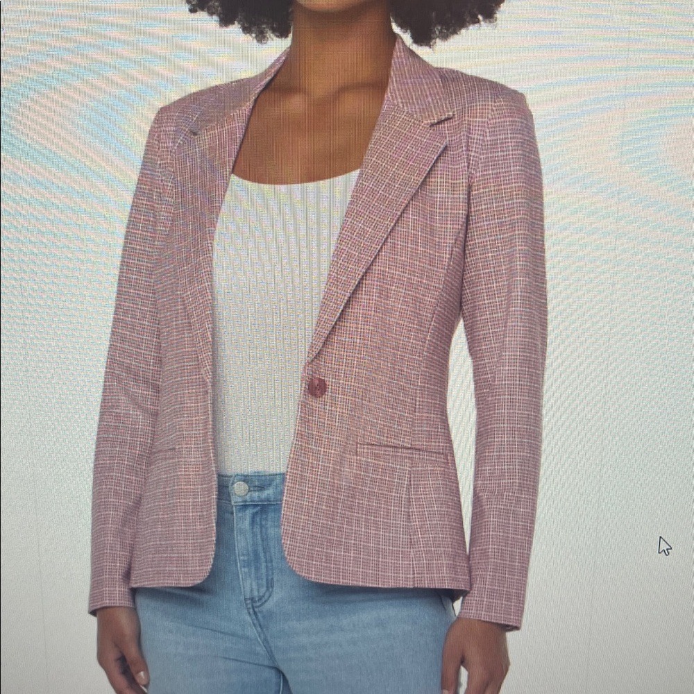 Liverpool Maroon / Mauve and Cream Blazer Size small - Picture 7 of 7